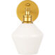 Gene 1 Light 6 inch Brass Wall sconce Wall Light