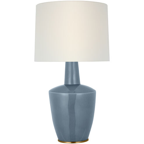 Barbara Barry Paros 31 inch 15.00 watt Polar Blue Crackle Table Lamp Portable Light