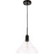 Gil 1 Light 11 inch Black Pendant Ceiling Light