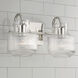 Nyla 2 Light 15 inch Polished Nickel Vanity Light Wall Light