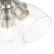 Montgomery 3 Light 14 inch Brushed Nickel Flush Mount Ceiling Light