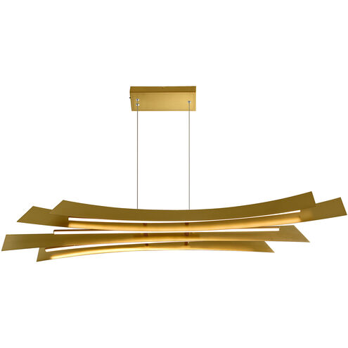 Candora LED 72 inch Brass Island/Pool Table Light Ceiling Light