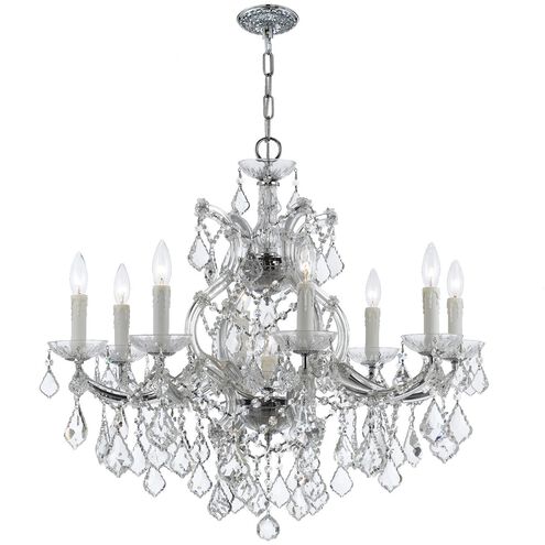 Maria Theresa 9 Light 26 inch Polished Chrome Chandelier Ceiling Light in Clear Swarovski Strass