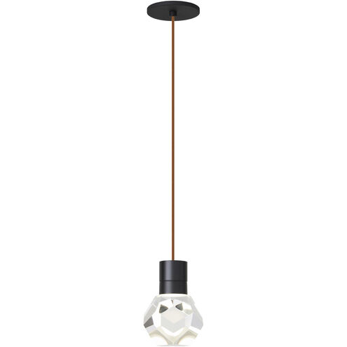Sean Lavin Kira LED Black Pendant Ceiling Light in LED 90 CRI 3000K, Copper Cord, Integrated LED