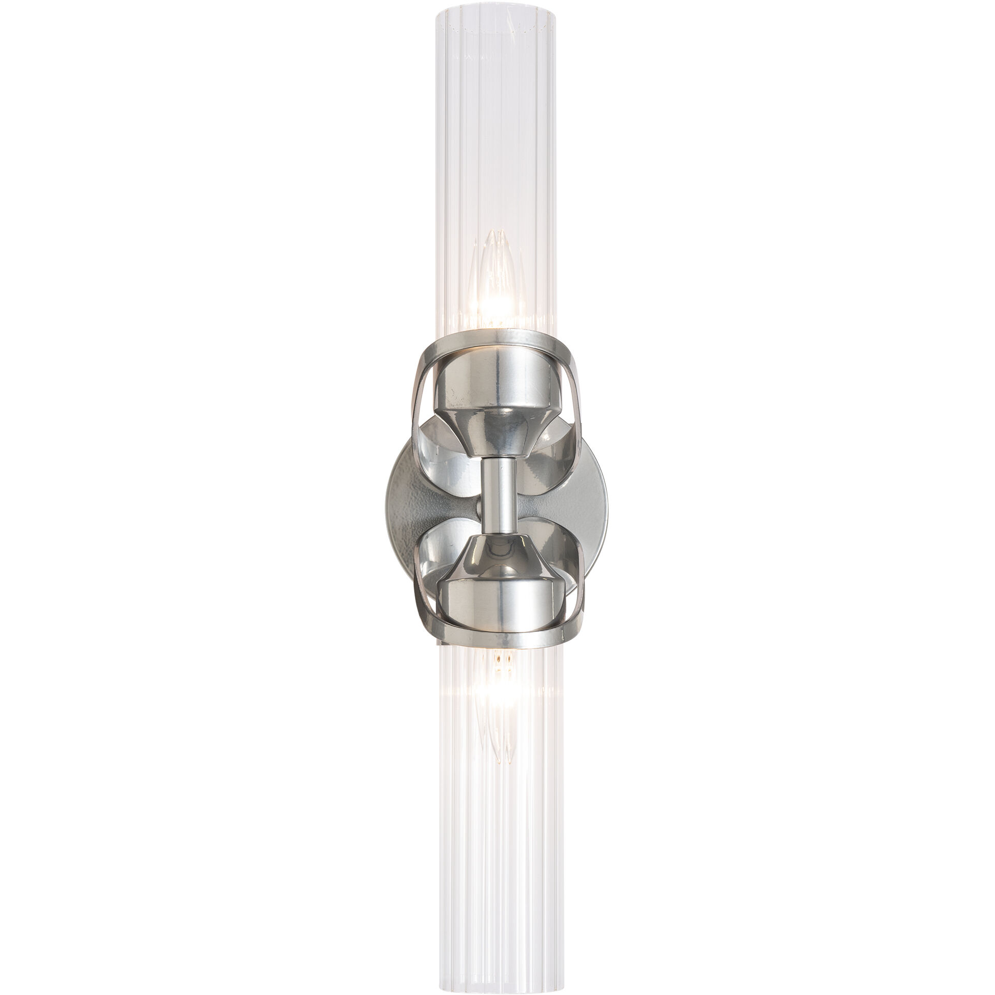 Bow 2 Light 5.8 inch Sterling Bath Sconce Wall Light