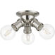 Lansdale 3 Light 7 inch Brushed Nickel Flush Mount Ceiling Light