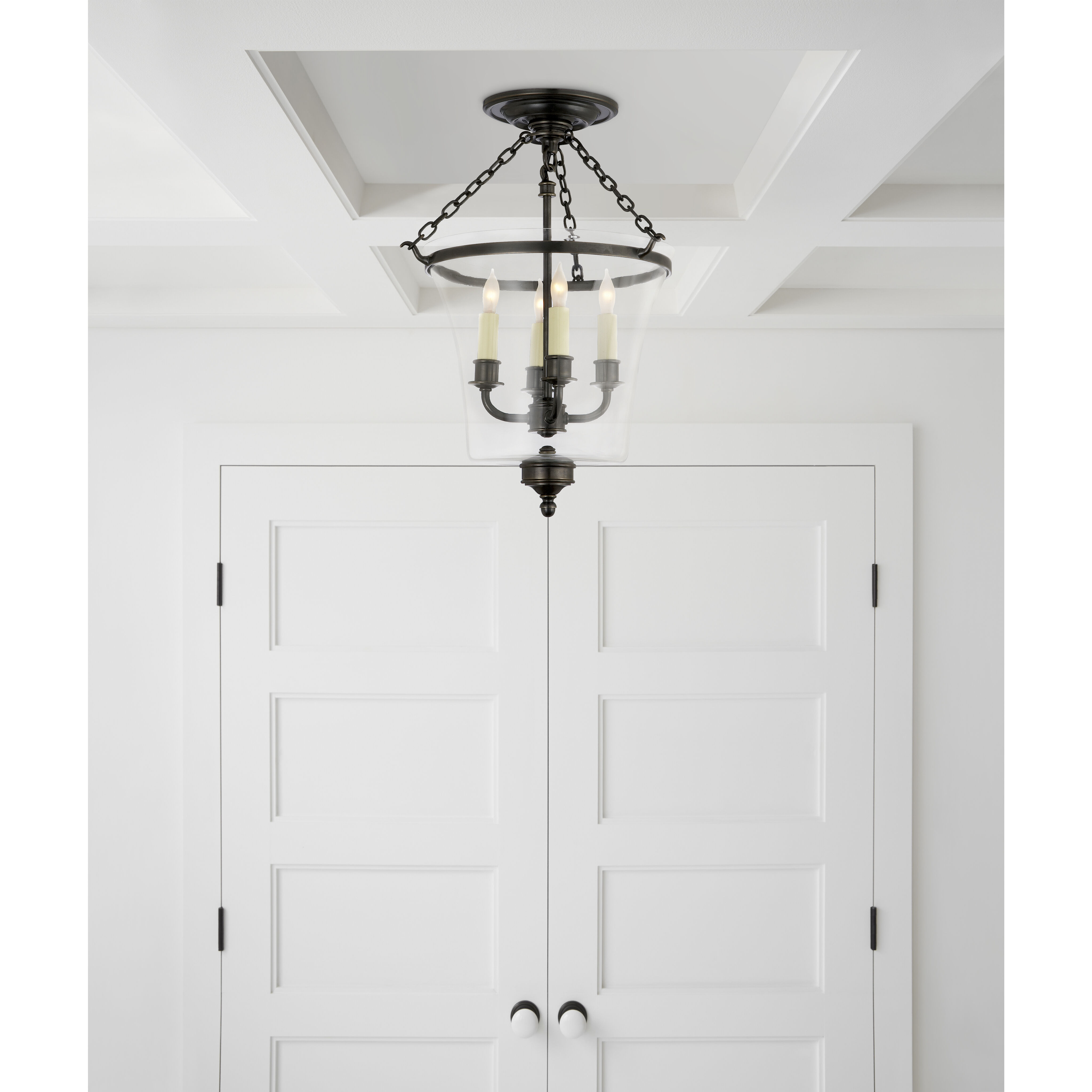 Bell jar semi flush ceiling light shop