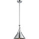 Franklin Restoration Briarcliff 1 Light 10 inch Polished Chrome Mini Pendant Ceiling Light in Incandescent, Franklin Restoration