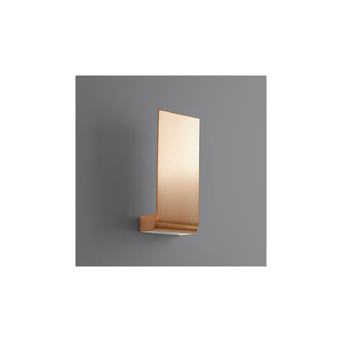 Halo LED 6 inch Satin Copper Sconce Wall Light