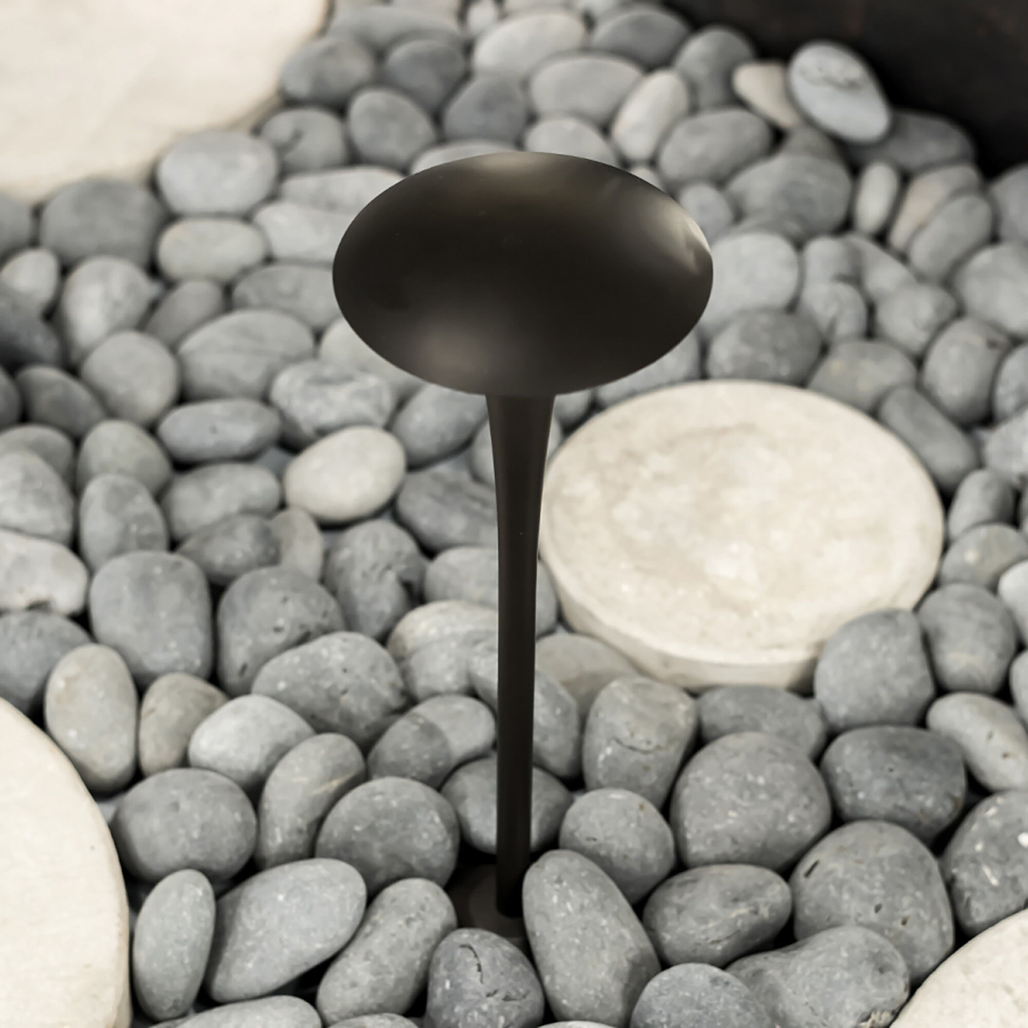 Round 12 5.8 watt Solid Brass Coated in Bronze Path Lighting in 3000K, Bronzed Brass, Path and Area Light, WAC Landscape