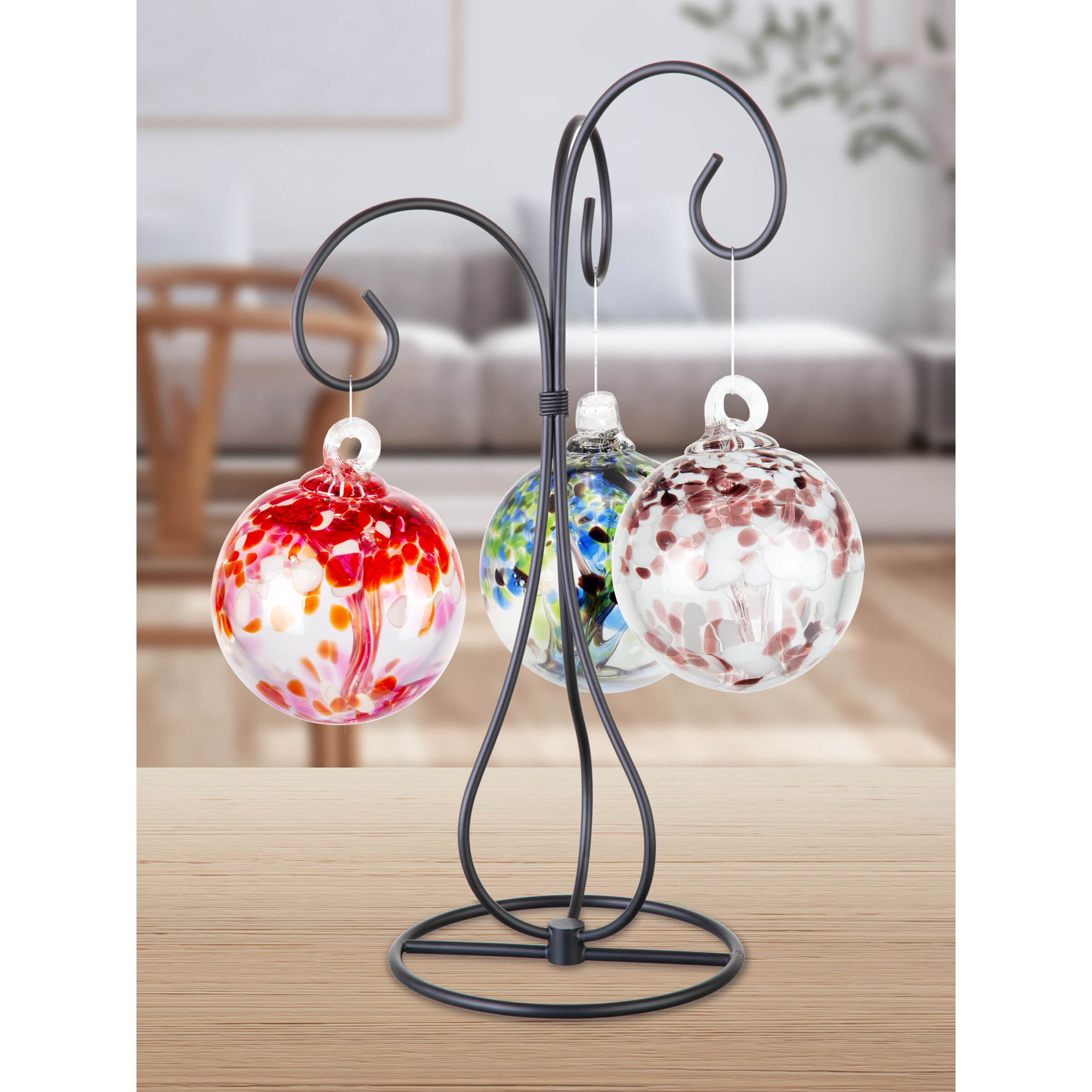 Tree Of Life Multi-color Art Glass Orb