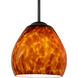 Bolla 1 Light Black Cord Pendant Ceiling Light