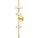 Maynard LED 6.5 inch Aged Brass Wall Sconce Wall Light