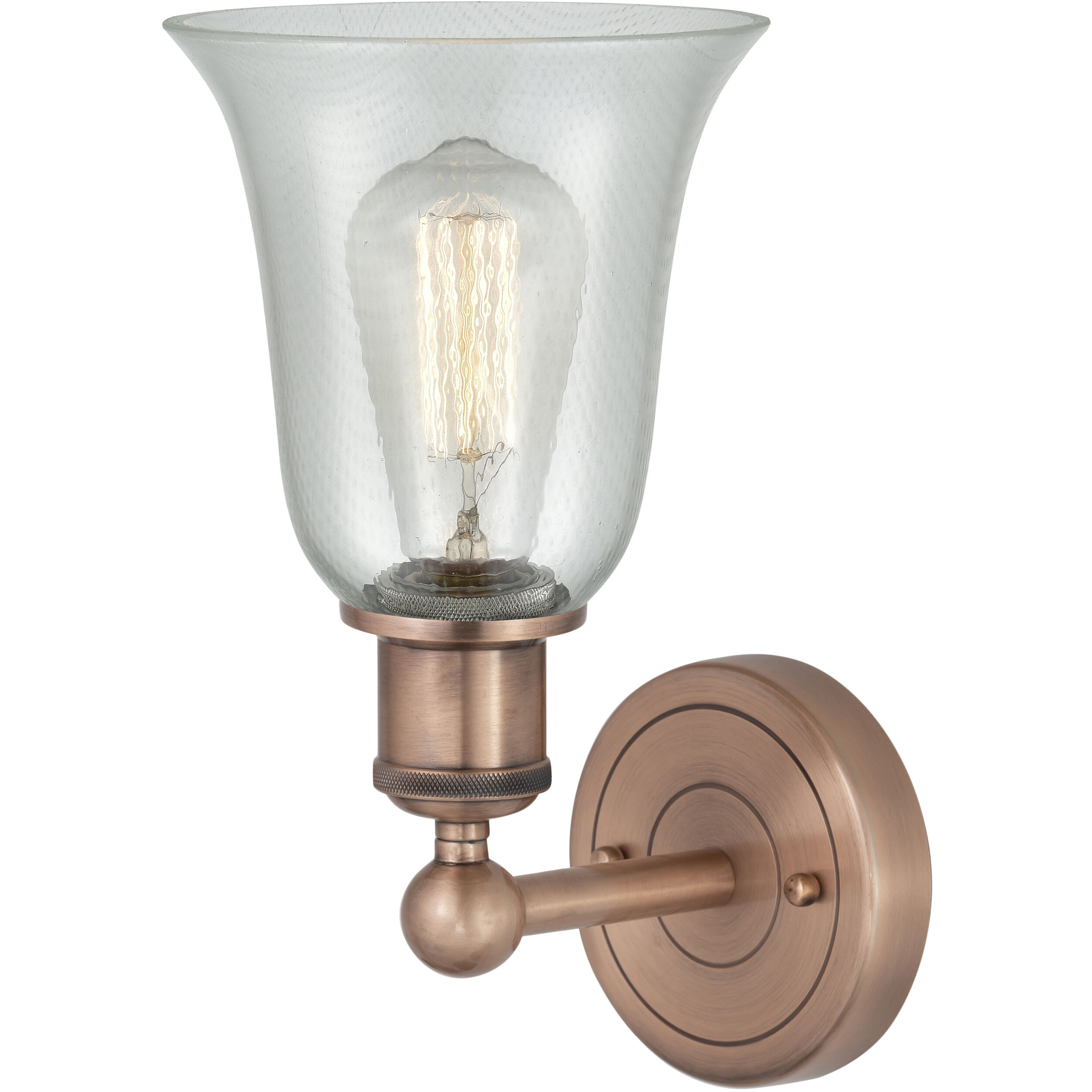 Hanover Sconce Wall Light in Antique Copper, Fishnet