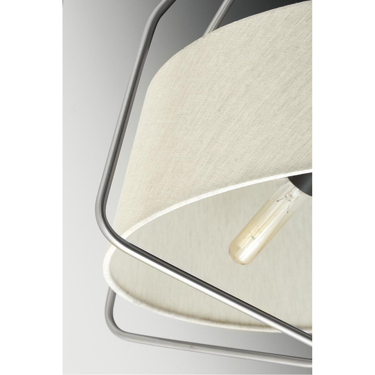 Hangar 1 Light 20 inch Brushed Nickel Pendant Ceiling Light, Design Series