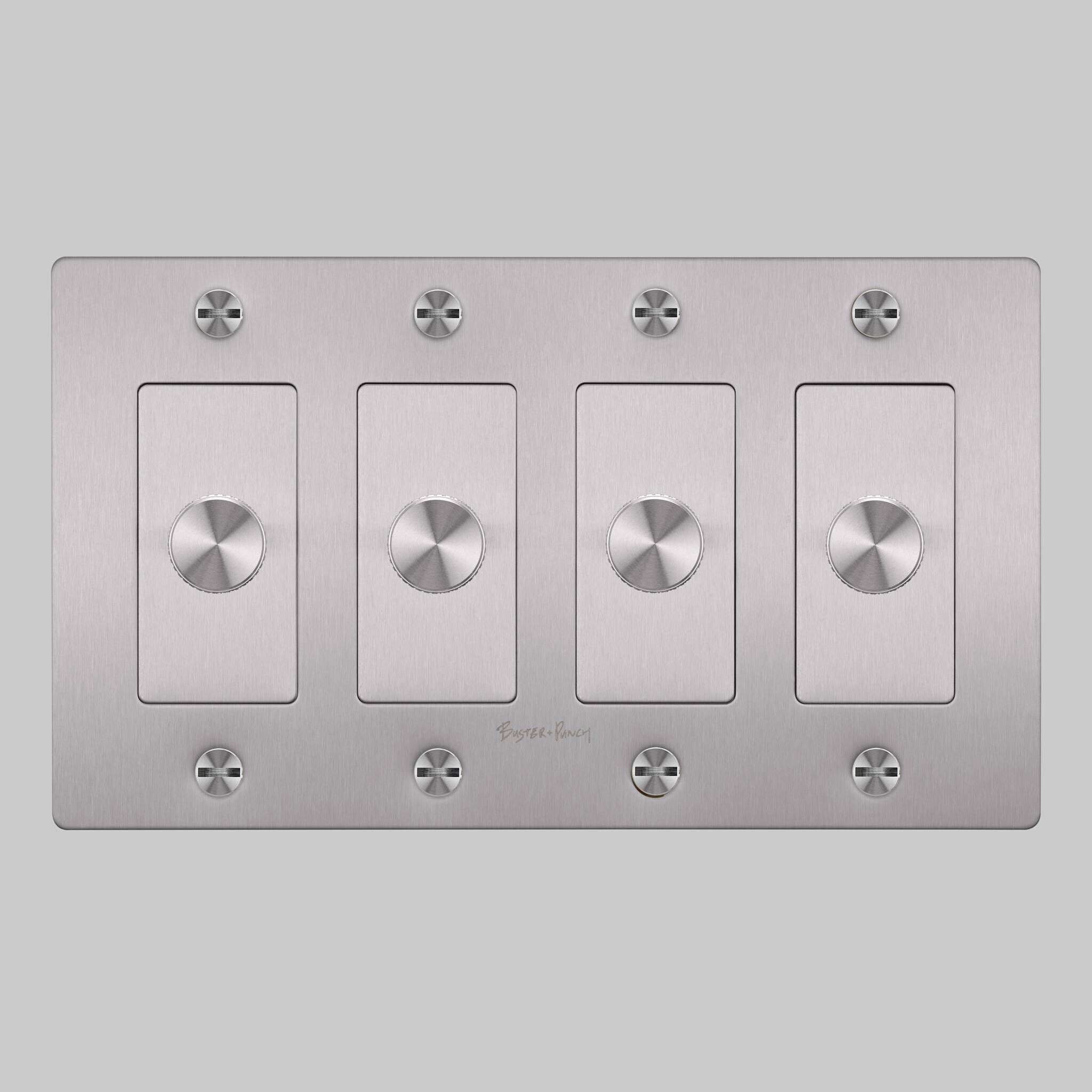 4G 100-120 Steel Dimmer Switch, LED