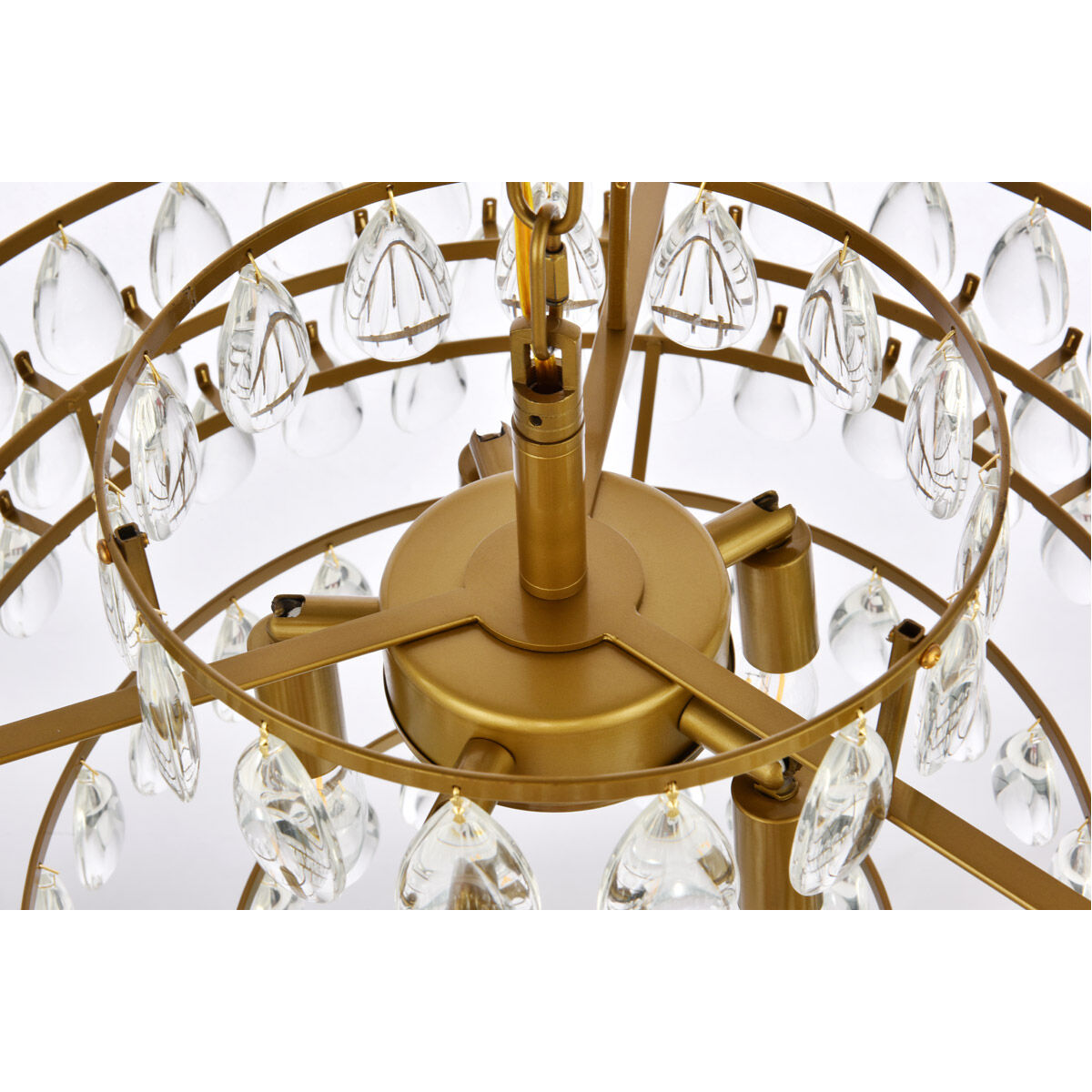 Mila 5 Light 20 inch Brass Pendant Ceiling Light