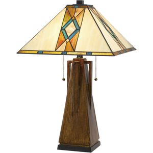 Tiffany 25 inch 60.00 watt Tiffany Table Lamp Portable Light