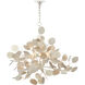 Lunaria 6 Light 34.5 inch Contemporary Silver Leaf Chandelier Ceiling Light, Large