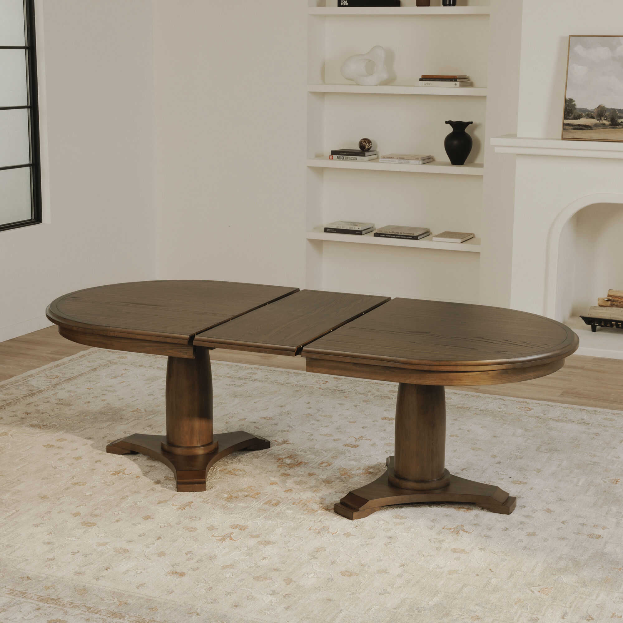 Jamie 76 X 46 inch Brown Extension Dining Table