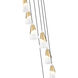 Aimie 7 Light 18 inch Modern Gold Chandelier Ceiling Light