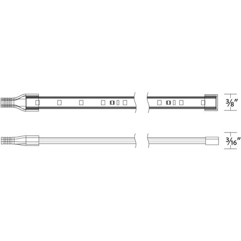 Tyler Outdoor LED Strip Lighting in 3000K, 5ft, Outdoor LED 24V Strip Light, WAC Lighting