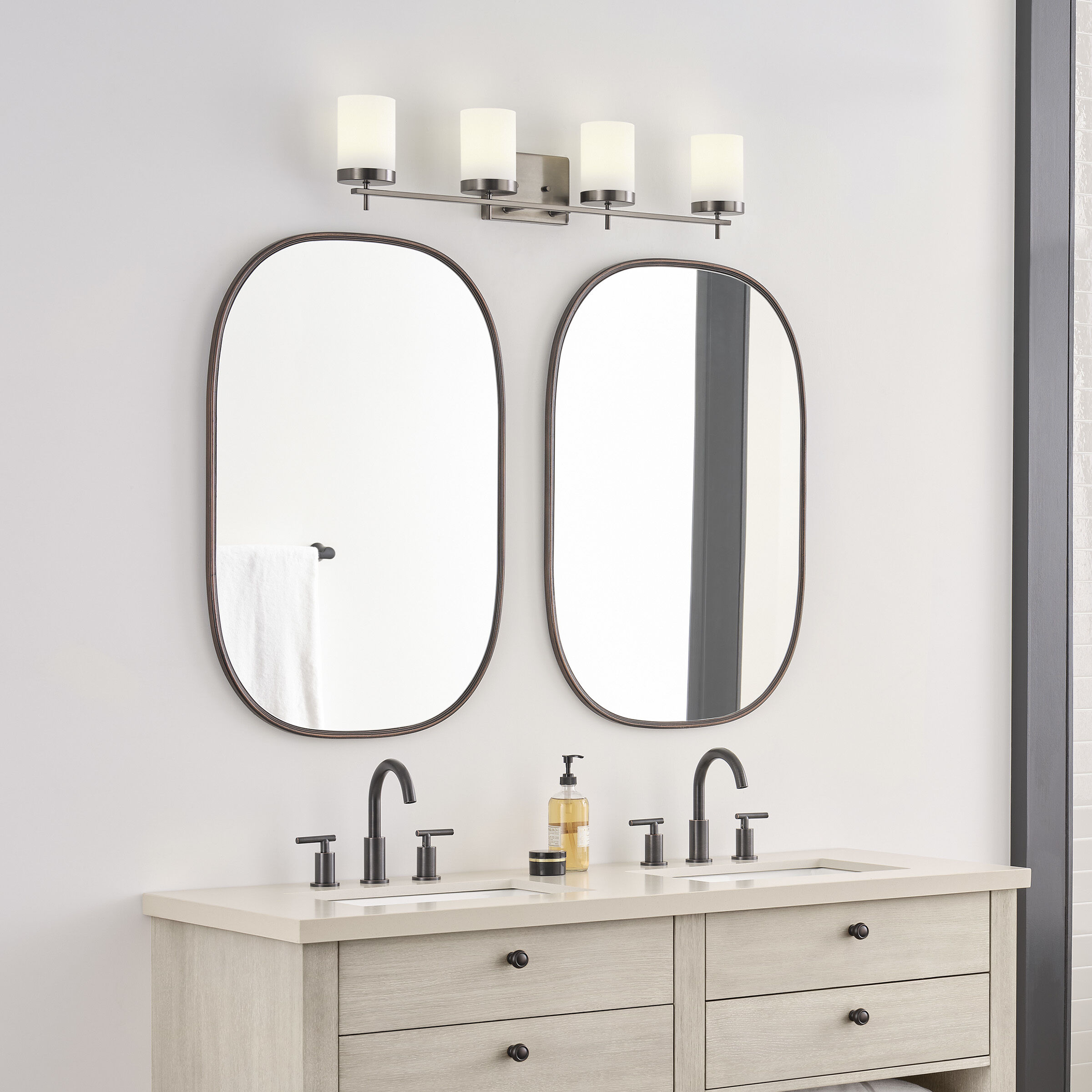 Sean Lavin Zire 4 Light 34 inch Brushed Oil Rubbed Bronze Wall Bath Fixture Wall Light