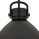 Newton Bell 1 Light 16 inch Matte Black Pendant Ceiling Light