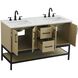 Lennox 54 X 34 inch Honey Brown Bathroom Vanity Cabinet