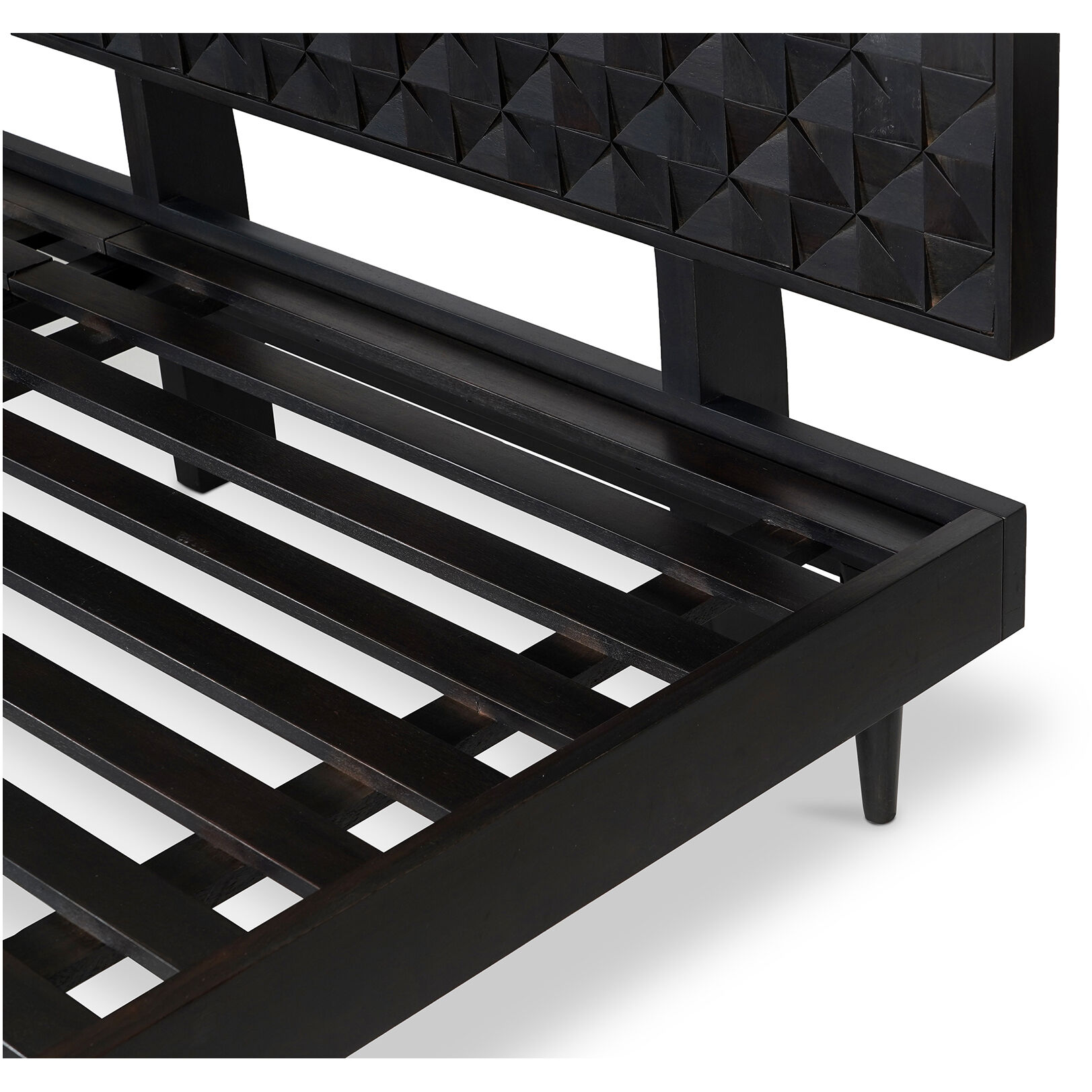 Pablo Black Bed, Queen