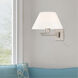 Allison 25 inch 100.00 watt Brushed Nickel Swing Arm Wall Lamp Wall Light