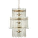 Electra 9 Light 29 inch Antique Brass Chandelier Ceiling Light