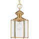 Classico 1 Light 7 inch Polished Brass Outdoor Pendant