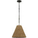 Thomas O'Brien Goodman 1 Light 15 inch Bronze Hanging Shade Ceiling Light in Toast, Small