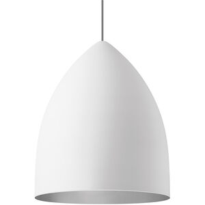 Signal Grande 1 Light 17 inch Rubberized White/Platinum Pendant Ceiling Light in Incandescent, Grande