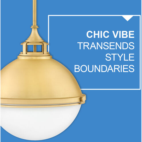 Fletcher 2 Light 13.5 inch Satin Brass Indoor Pendant Ceiling Light