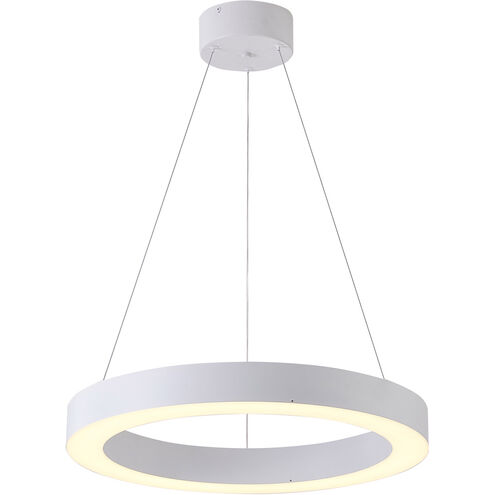 Canada LED 22 inch Matte White Chandelier Ceiling Light