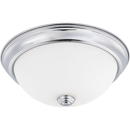 Elijah 2 Light 11 inch Chrome Flush Mount Ceiling Light