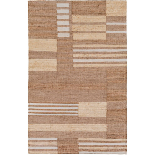 Seaport 63 X 39 inch Brown and Neutral Area Rug, Jute and Viscose