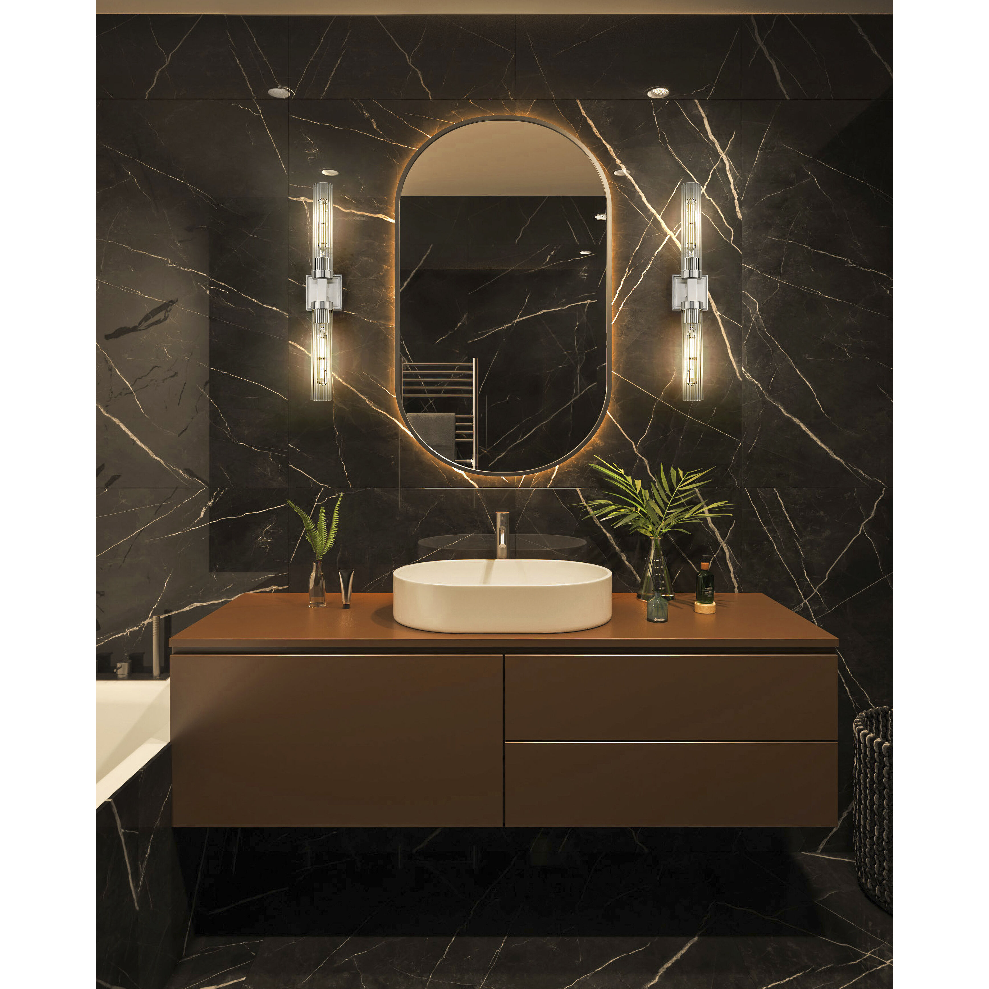 Beau Wall Sconce Wall Light in Brushed Nickel