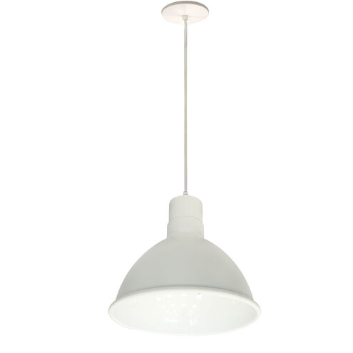 RLM Shade 1 Light 10 inch White Pendant Ceiling Light
