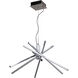 Pinnacle LED 27.75 inch Chrome Chandelier Ceiling Light