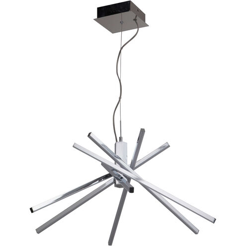 Pinnacle LED 27.75 inch Chrome Chandelier Ceiling Light