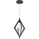 Beyond Amoureux LED 10.25 inch Black Mini Pendant Ceiling Light