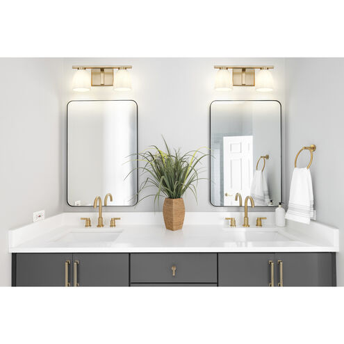 Naya 2 Light 16 inch Modern Gold Bath Vanity Light Wall Light
