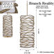 Branch Reality 9 Light 16 inch Textured Ashen Gold Foyer Pendant Ceiling Light