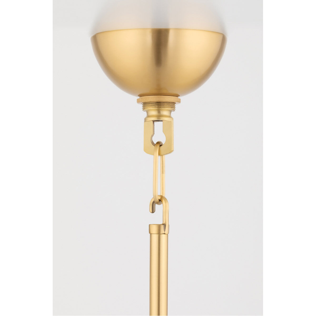 Harlem 6 Light 27.5 inch Aged Brass Chandelier Ceiling Light