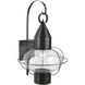 Classic Onion 1 Light 24 inch Black Outdoor Sconce