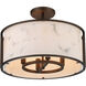Buchanan 4 Light Hellenic Bronze Semi Flush Mount Ceiling Light
