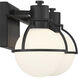 Pierce 2 Light 15.5 inch Matte Black Bathroom Vanity Light Wall Light